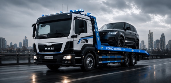 Car towing in Warsaw
